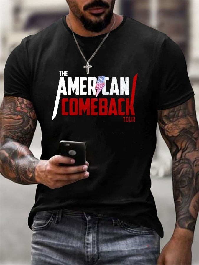 Charlie Kirk Merch Freedom Shirt Make America Charlie Kirk T-Shirt The American Comeback Tour