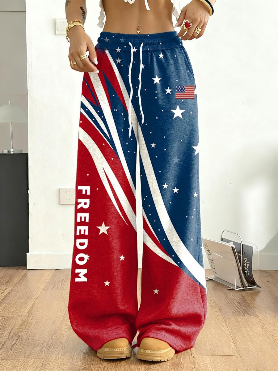 Charlie Kirk Merch Freedom Sweatpants Charlie Kirk Vintage Flag Liberty Sweatpants