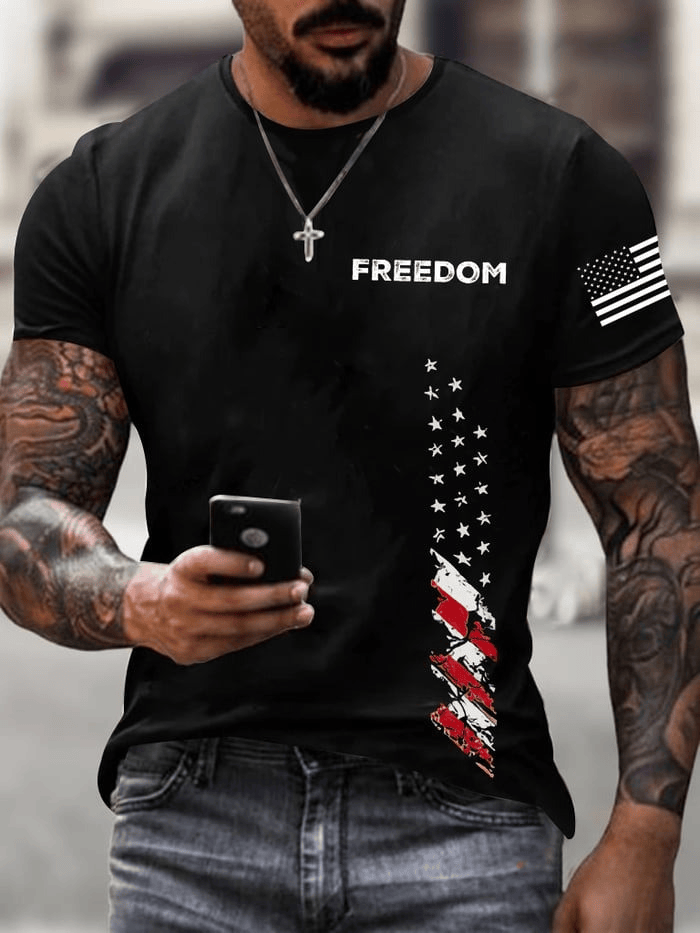 Charlie Kirk Merch Freedom T-Shirt Charlie Kirk Memorial Shirt Turning Point USA Clothing Charlie Kirk Shirts for Sale