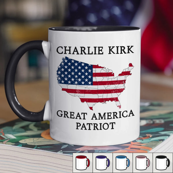 Charlie Kirk Merch Great America Patriot Charlie Kirk Mug Freedom Mug Gifts For Father
