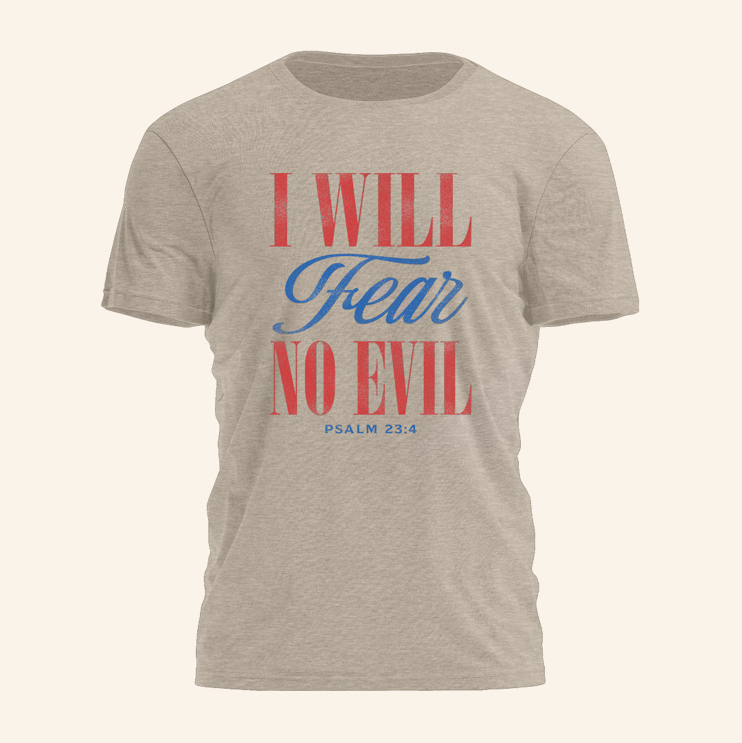 Charlie Kirk Merch I Will Fear No Evil Shirt Charlie Kirk Memorial Shirt Patriotic Gifts