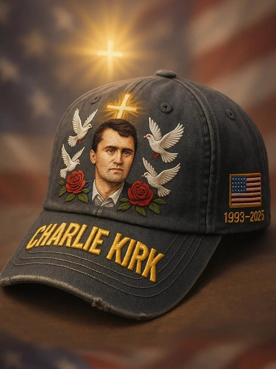 Charlie Kirk Merch In Memory Of This Art Print Hat Gifts For Patriots