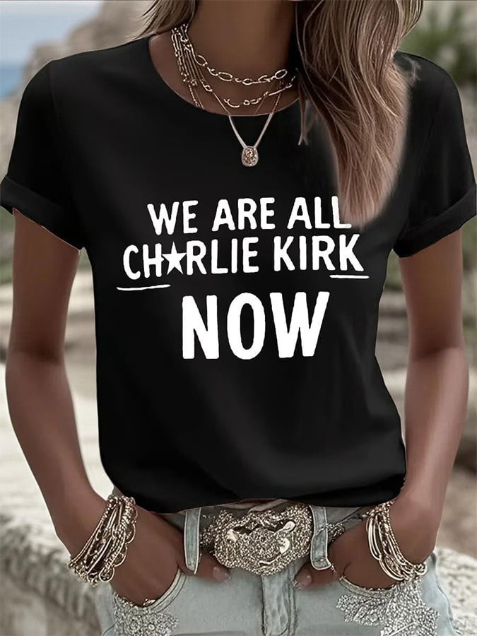 Charlie Kirk Merch Retro A True Patriot Print T-Shirt Gifts For Patriots