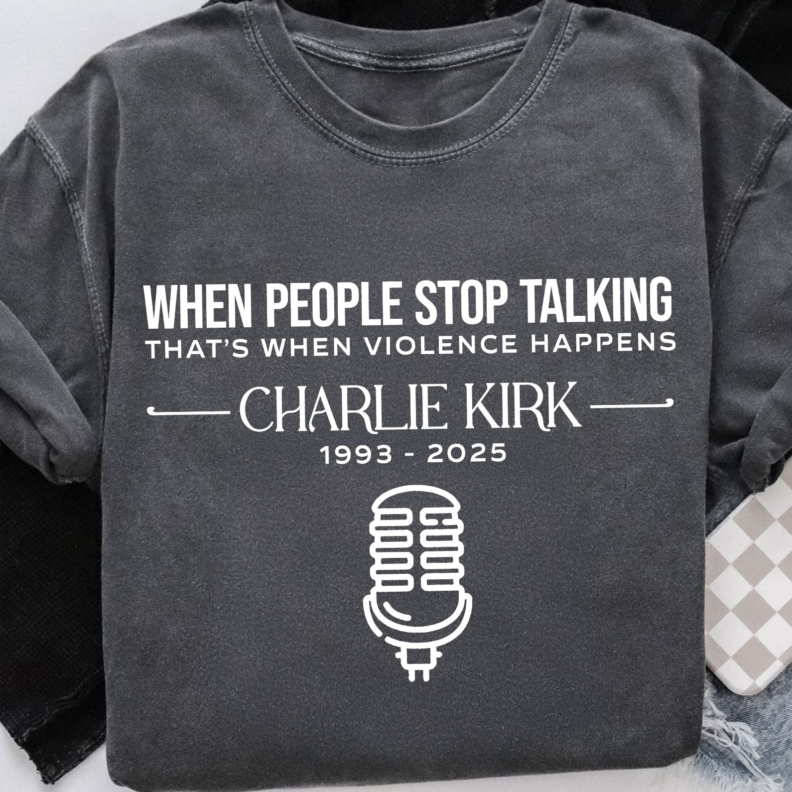 Charlie Kirk Merch RIP Charlie Kirk Shirt When People Stop Talking