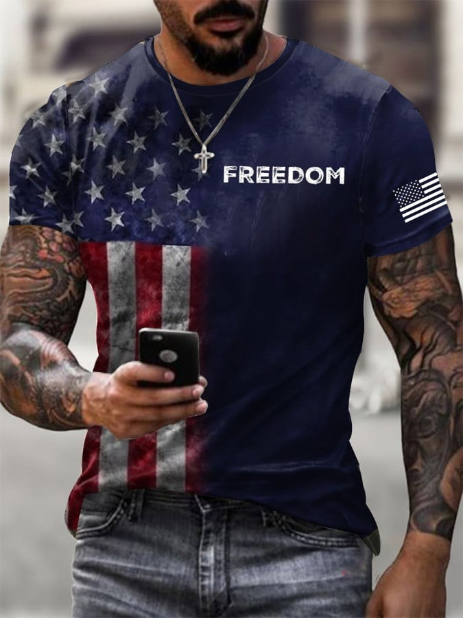Charlie Kirk Merch Vintage USA Flag Freedom Shirt RIP Charlie Kirk Shirt TPUSA Merch Dad Gifts