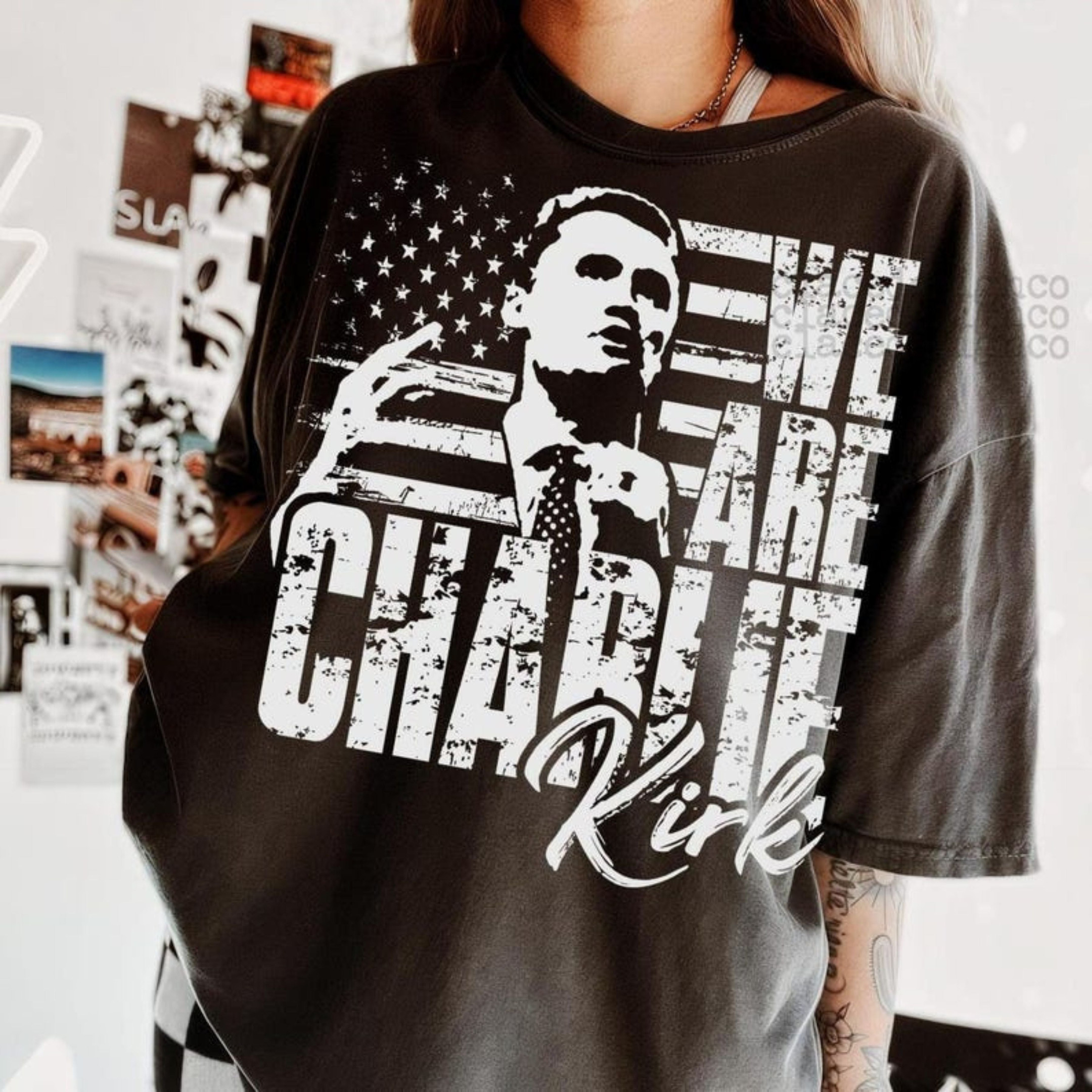 Charlie Kirk Merch We are Charlie Kirk Shirt Patriotic T-Shirt Gifts For Trump Lovers