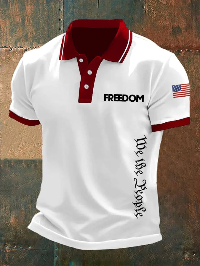 Charlie Kirk Merch We The People Freedom Polo Shirt Charlie Kirk TPUSA Merch Gifts For Trump Fan