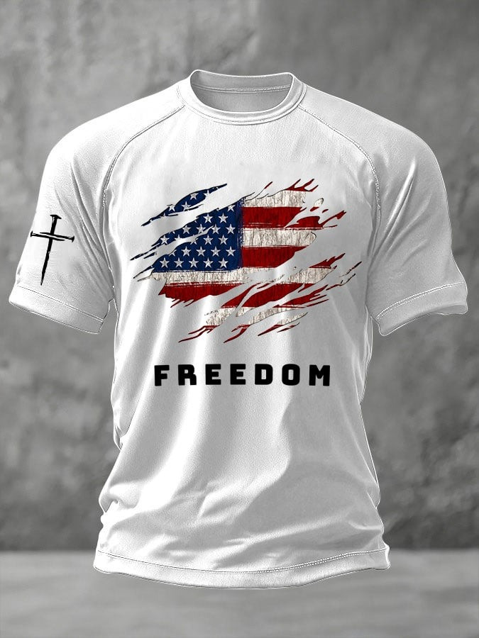 Charlie Kirk Merch White Freedom Shirt Charlie Kirk T-Shirt TPUSA Merch Gifts For Dad
