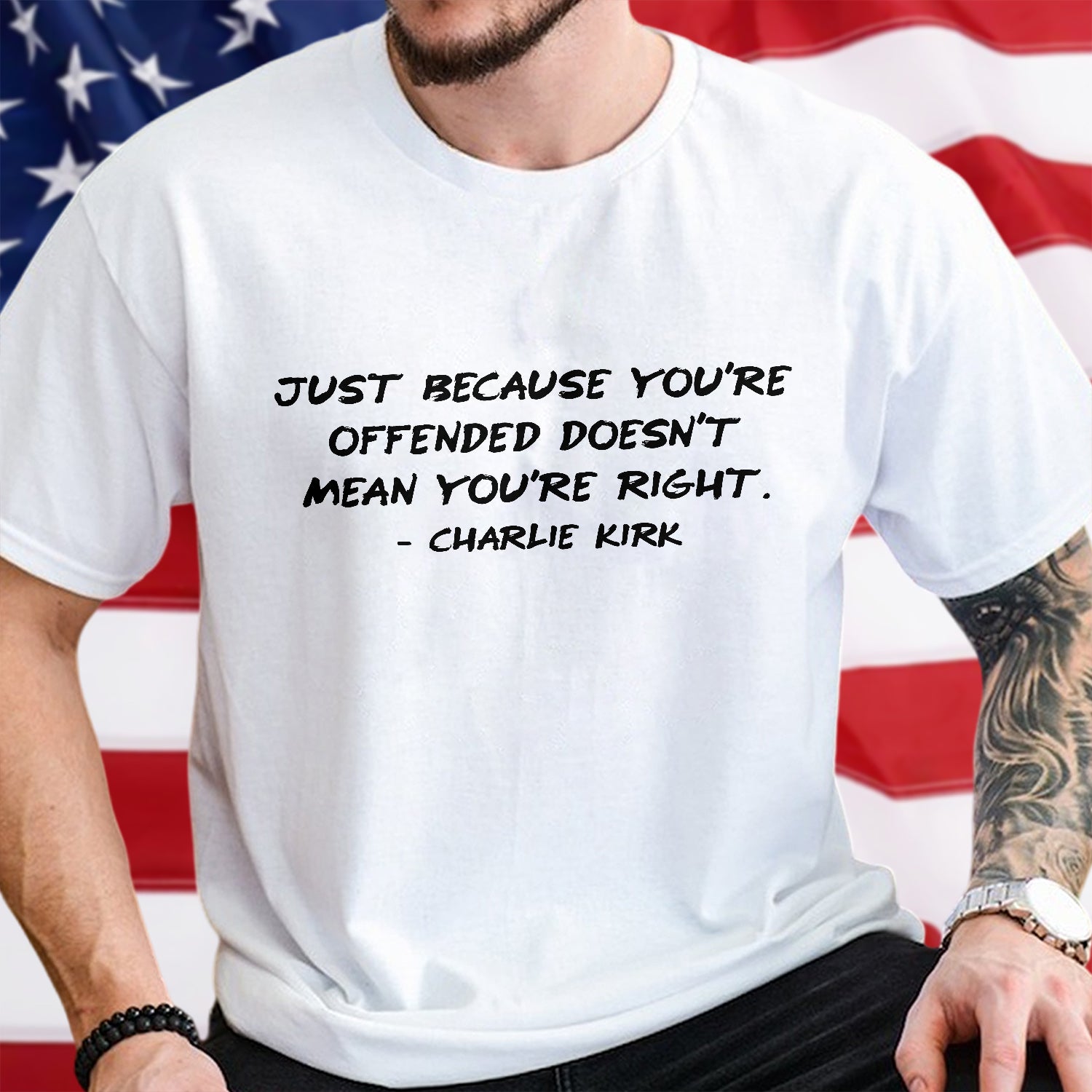 Charlie Kirk Minimalist Famous Quote Free Speech Conservative Political Truth Bright Shirt Gift for Patriots