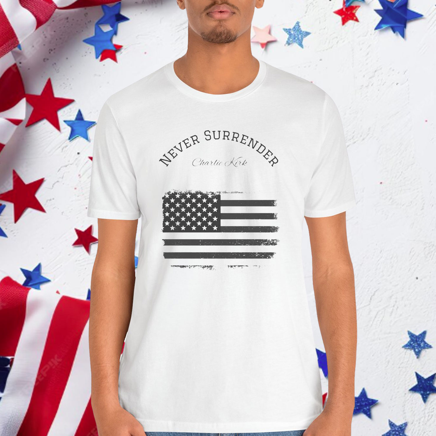 Charlie Kirk Never Surrender Shirt