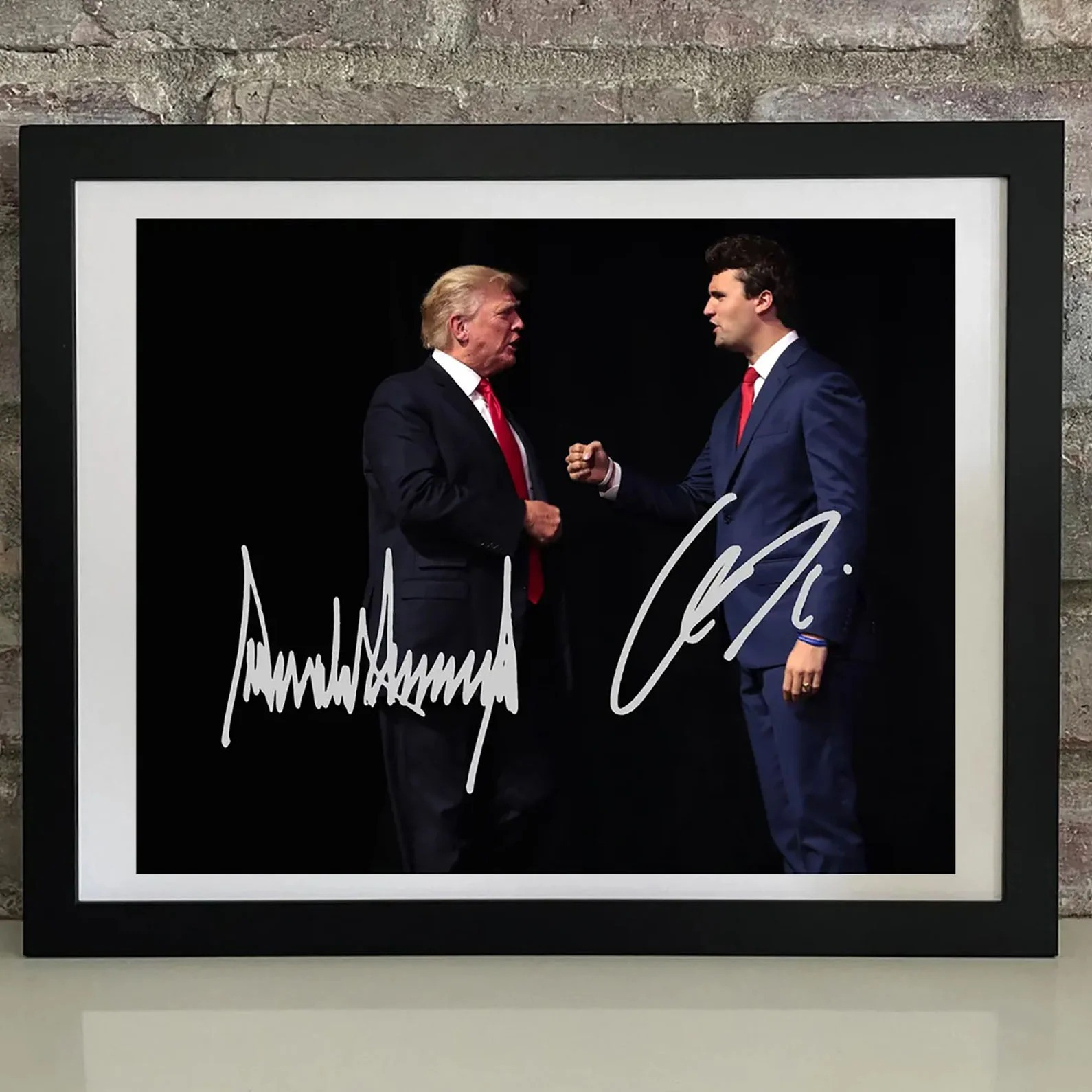 Charlie Kirk Picture Poster Donald Trump And Charlie Kirk Merch Patriotic Poster