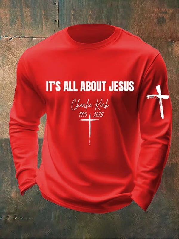 Charlie Kirk Pray For Him Print Sweatshirt America Gift For Lovers and Supporters