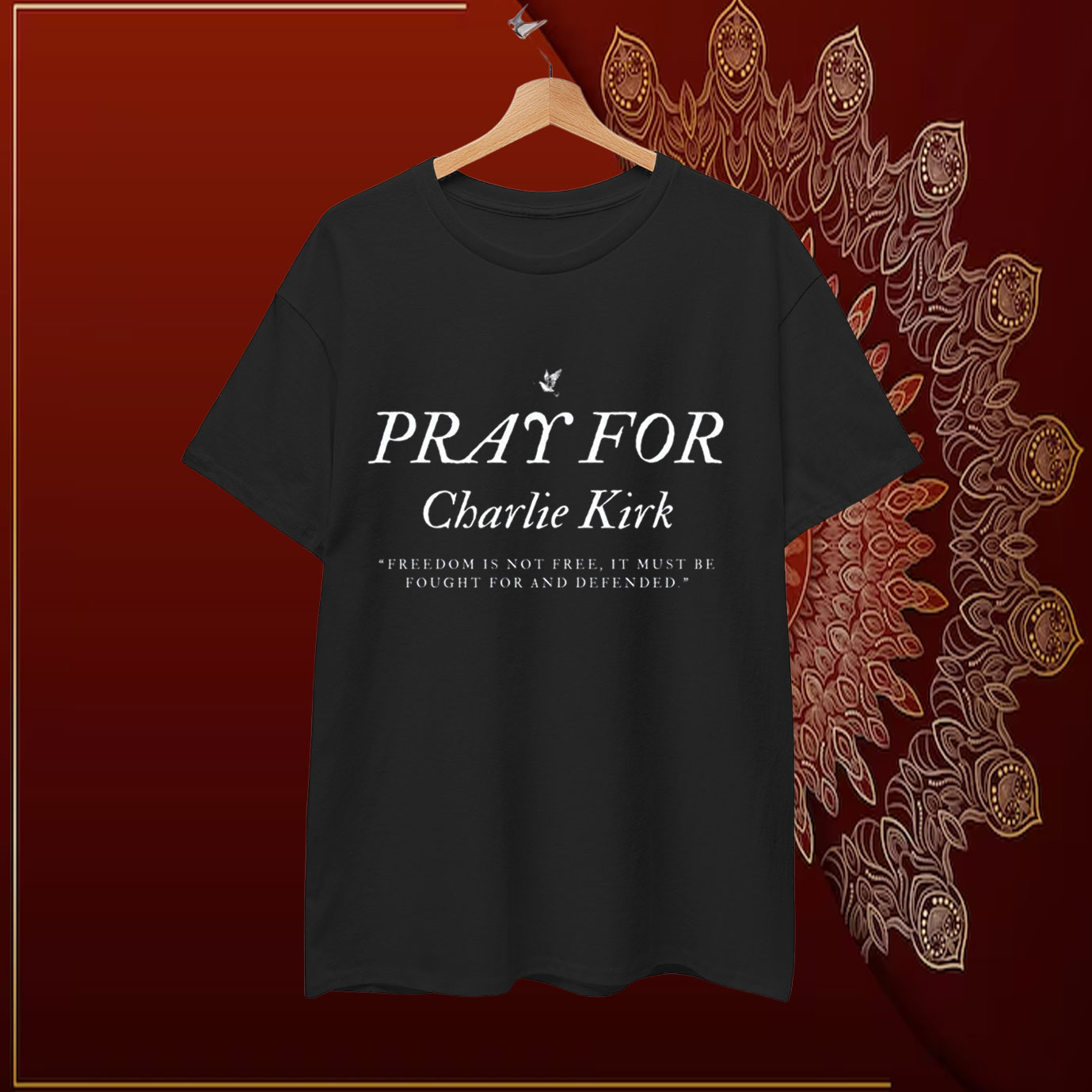 Charlie Kirk Pray For Unisex T-Shirt