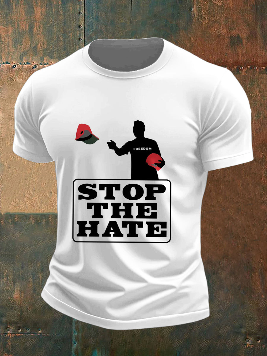 Charlie Kirk Printed Vintage Fashion Loose T-Shirt Gift For America Supporters