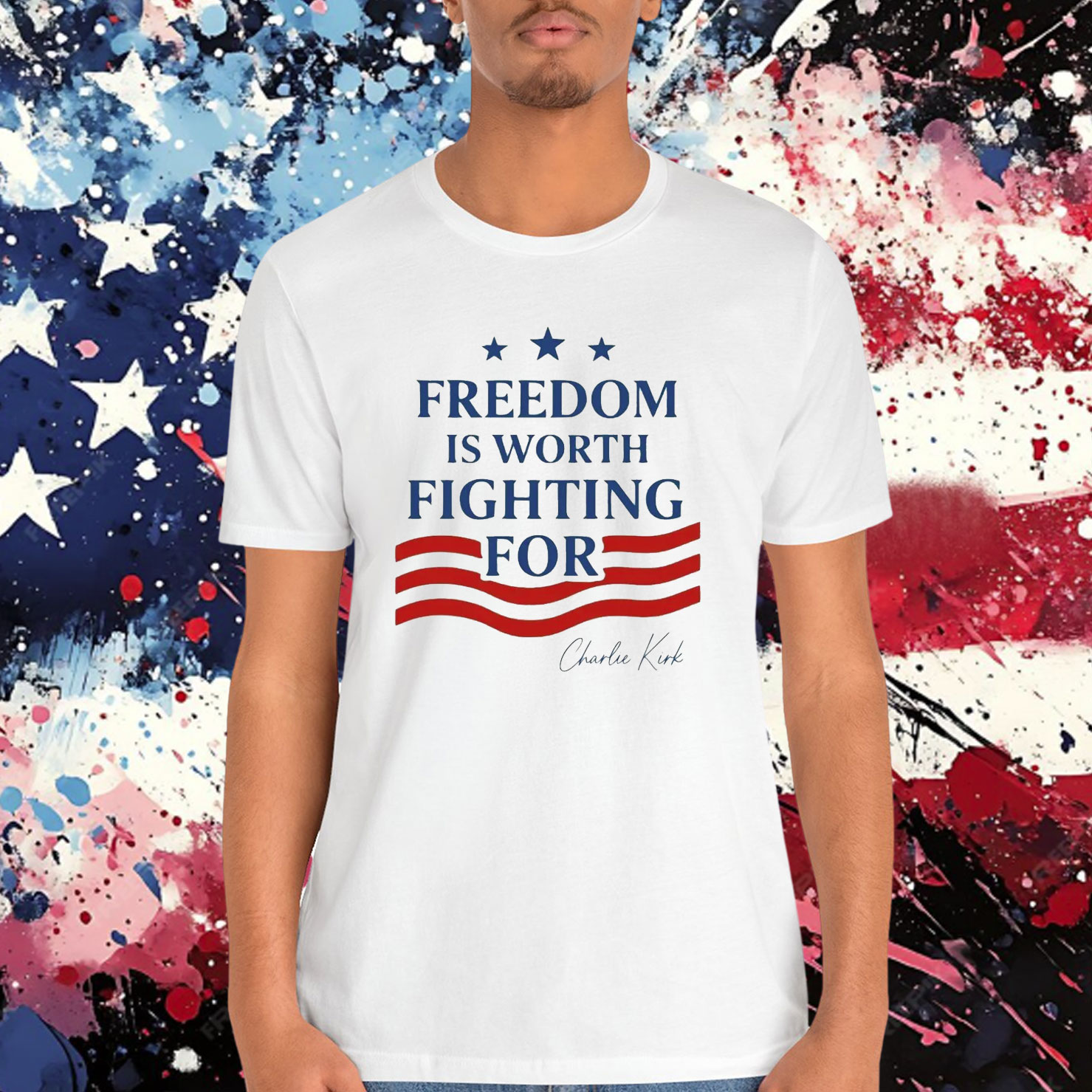 Charlie Kirk Quote Freedom Is Worth Fighting For T-Shirt