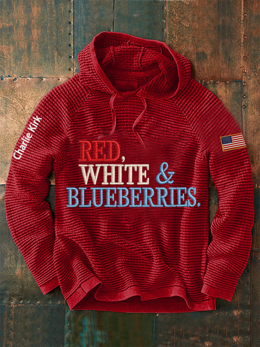 Charlie Kirk Red White & Blueberries Hoodie In Memory Of Charlie Kirk 47 Memorial Gift Ideas