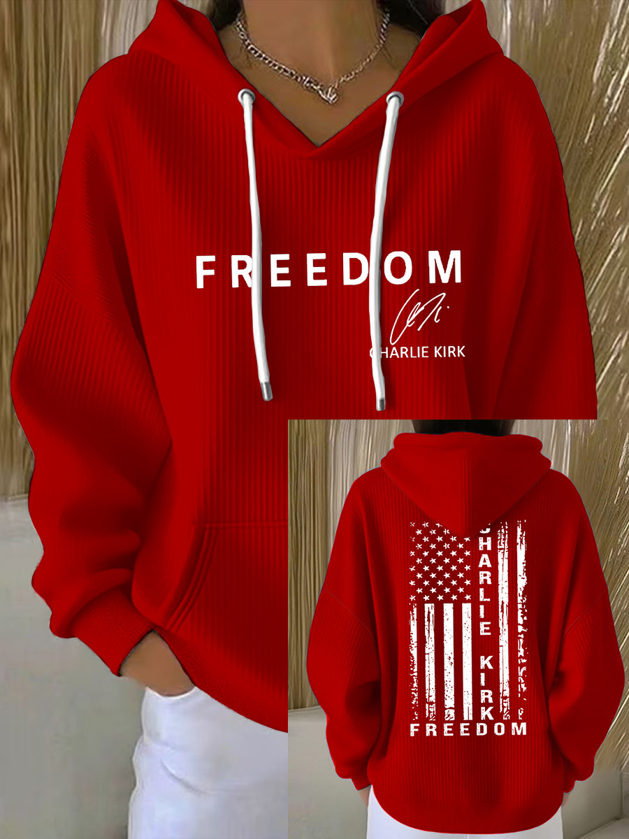 Charlie Kirk Red White And Blueberries Hoodie Freedom TPUSA Signed Charlie Kirk Clothing