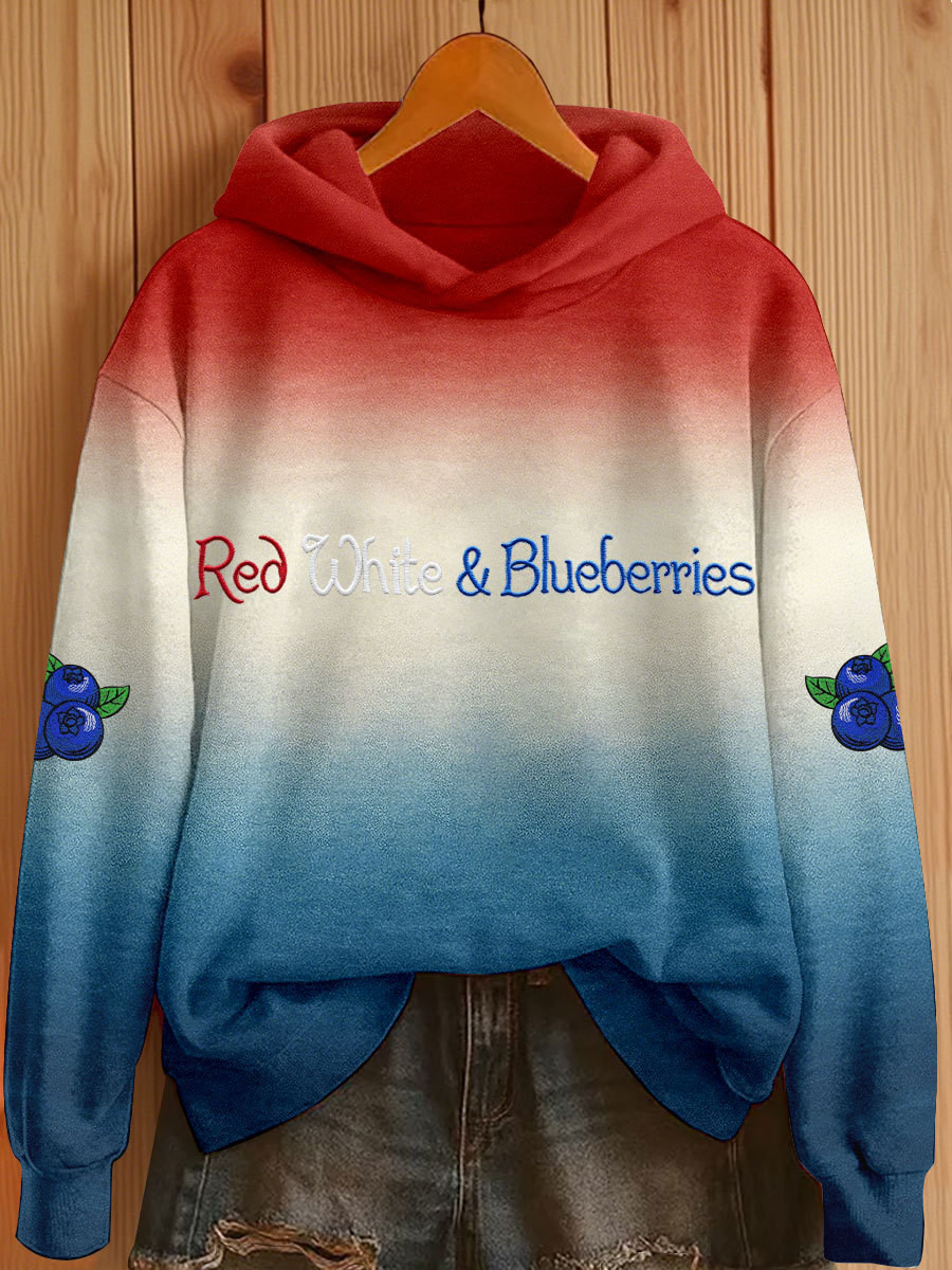Charlie Kirk Red White And Blueberries Hoodie Rip Charlie Kirk Best Freedom Apparel