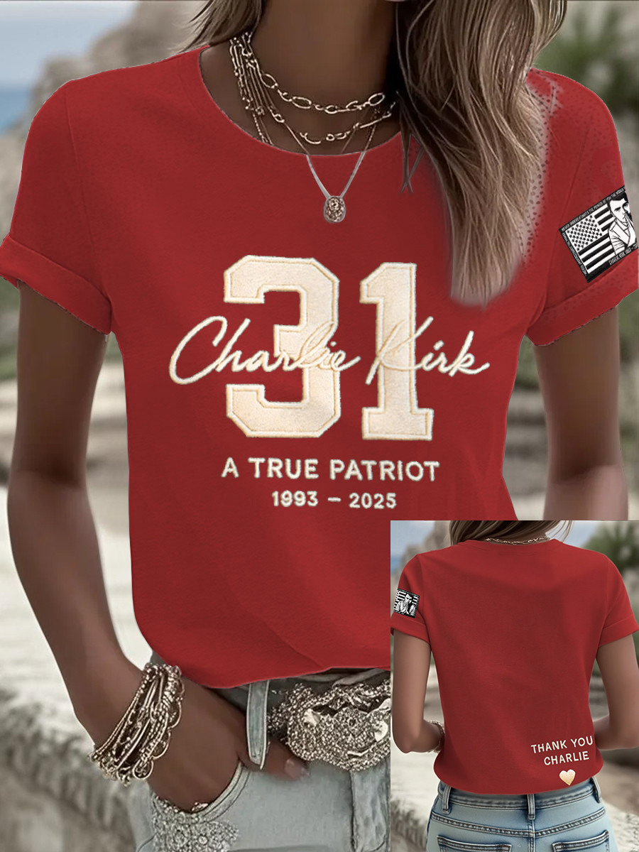 Charlie Kirk Red White And Blueberries T-Shirt A True Patriot Freedom CK Clothing