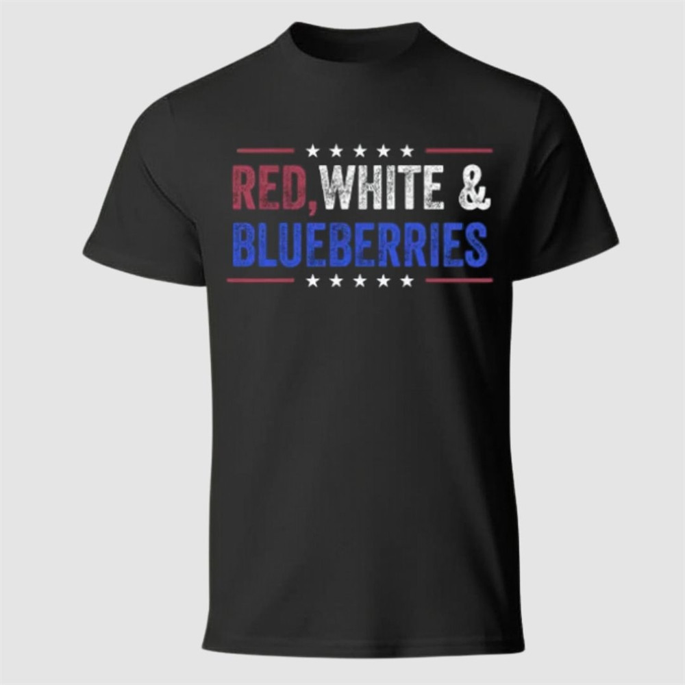 Charlie Kirk Red White And Blueberries T-Shirt Pray For Charlie Kirk TPUSA Freedom Shirt