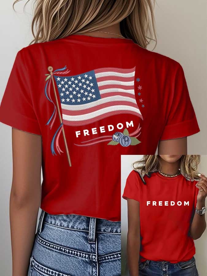 Charlie Kirk Red White Blueberries T-Shirt Freedom For Charlie Kirk Best Gift Ideas