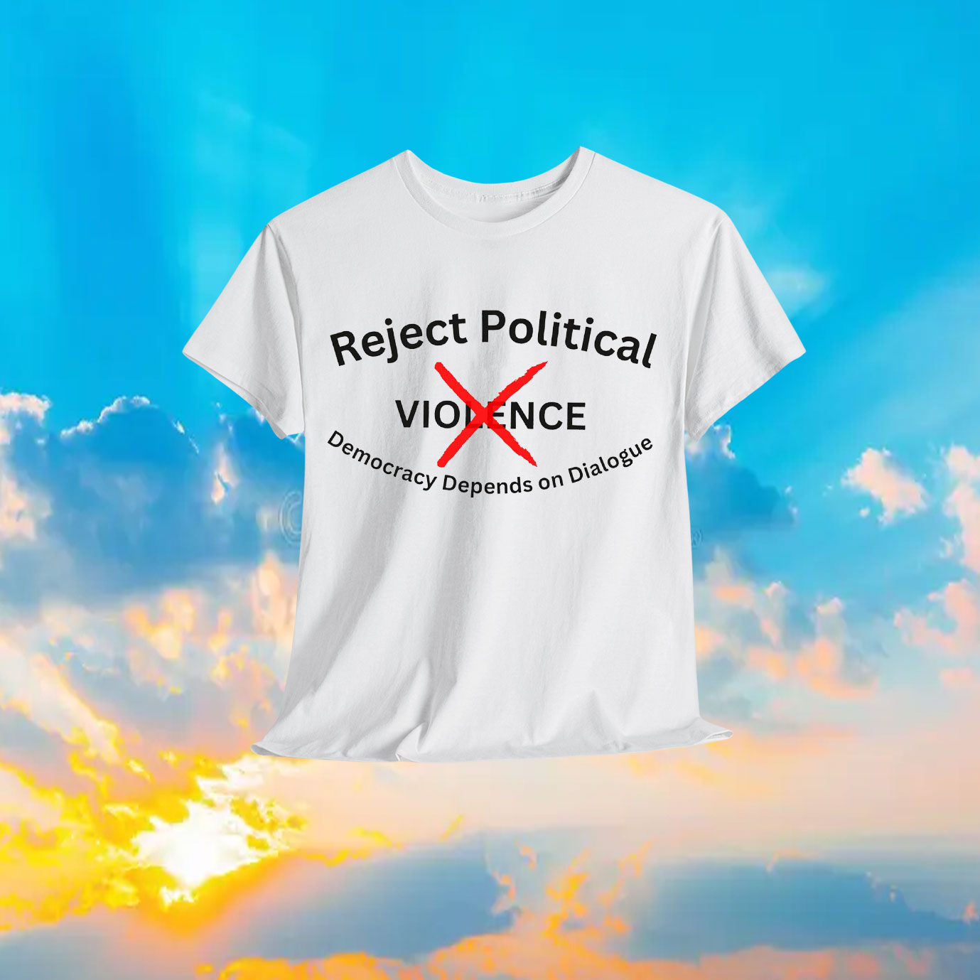 Charlie Kirk Reject Political Violence Shirt