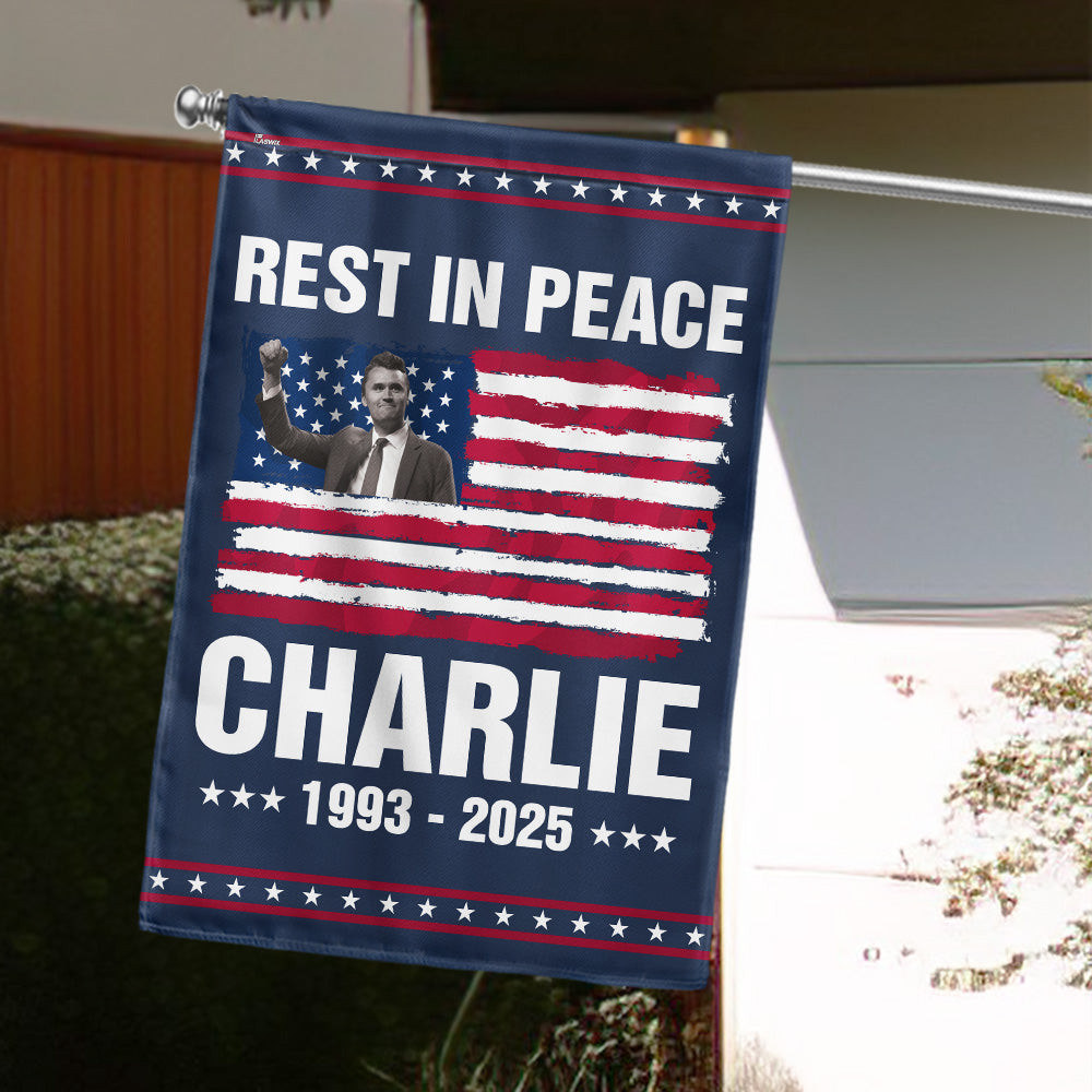 Charlie Kirk Rest In Peace Flag Freedom For Charlie Kirk 1993 2025 The CK Show Merch