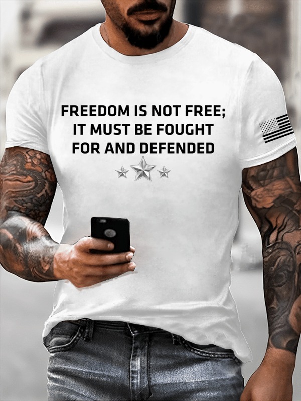 Charlie Kirk Shirt Freedom Is Not Free RIP Charlie Kirk Merch Patriotic Gifts For Men