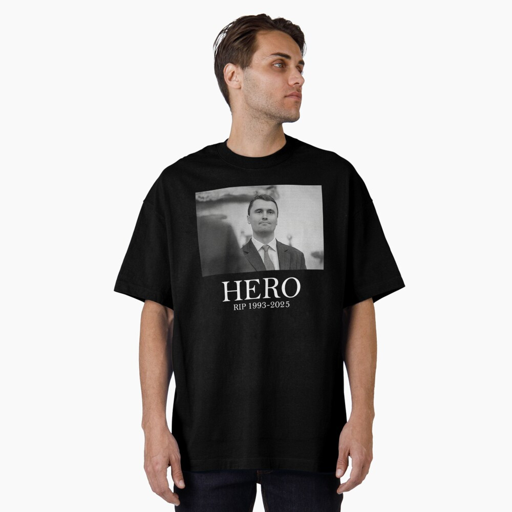 Charlie Kirk Shirt Hero RIP 1993 2025 T-Shirt Charlie Kirk Merch Memorial Gifts