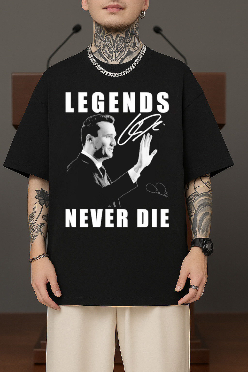 Charlie Kirk Shirt Legends Never Die T-Shirt Charlie Kirk Merch Gift For Patriots