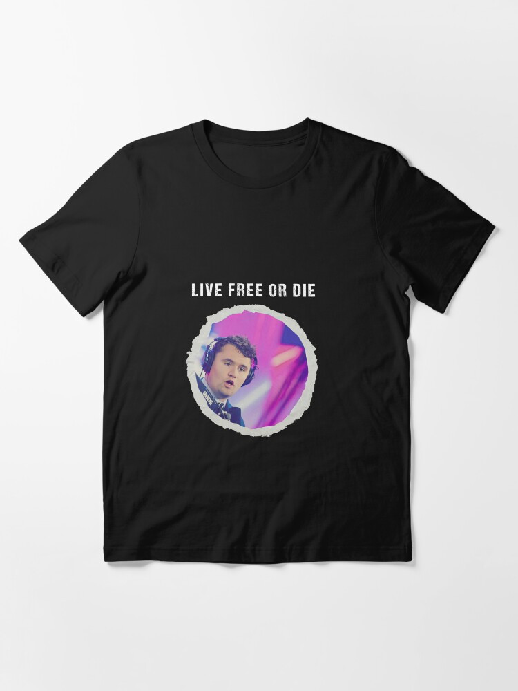 Charlie Kirk Shirt Live Free Or Die T-Shirt Freedom Charlie Kirk Merch Patriotic Gifts