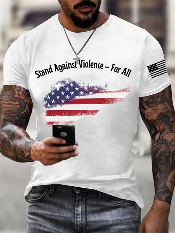 Charlie Kirk Shirt Stand Against Violence For All Political Clothes Gift For MAGA Trumpers
