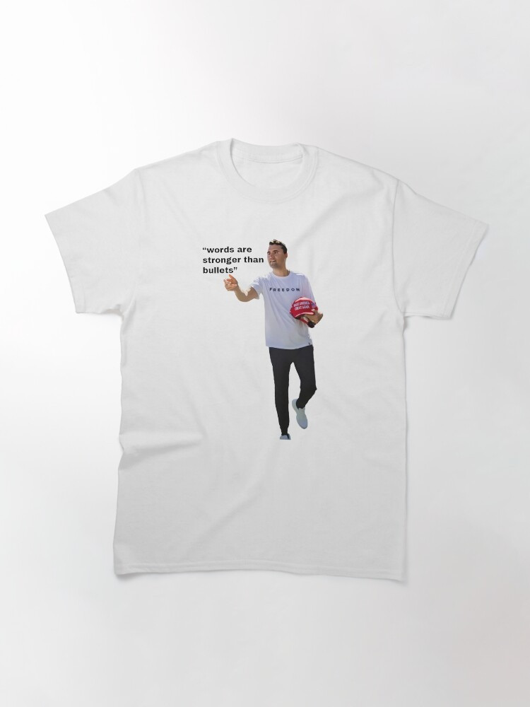 Charlie Kirk Shirt Word Are Stronger Than Bullet T-Shirt Charlie Kirk Merch
