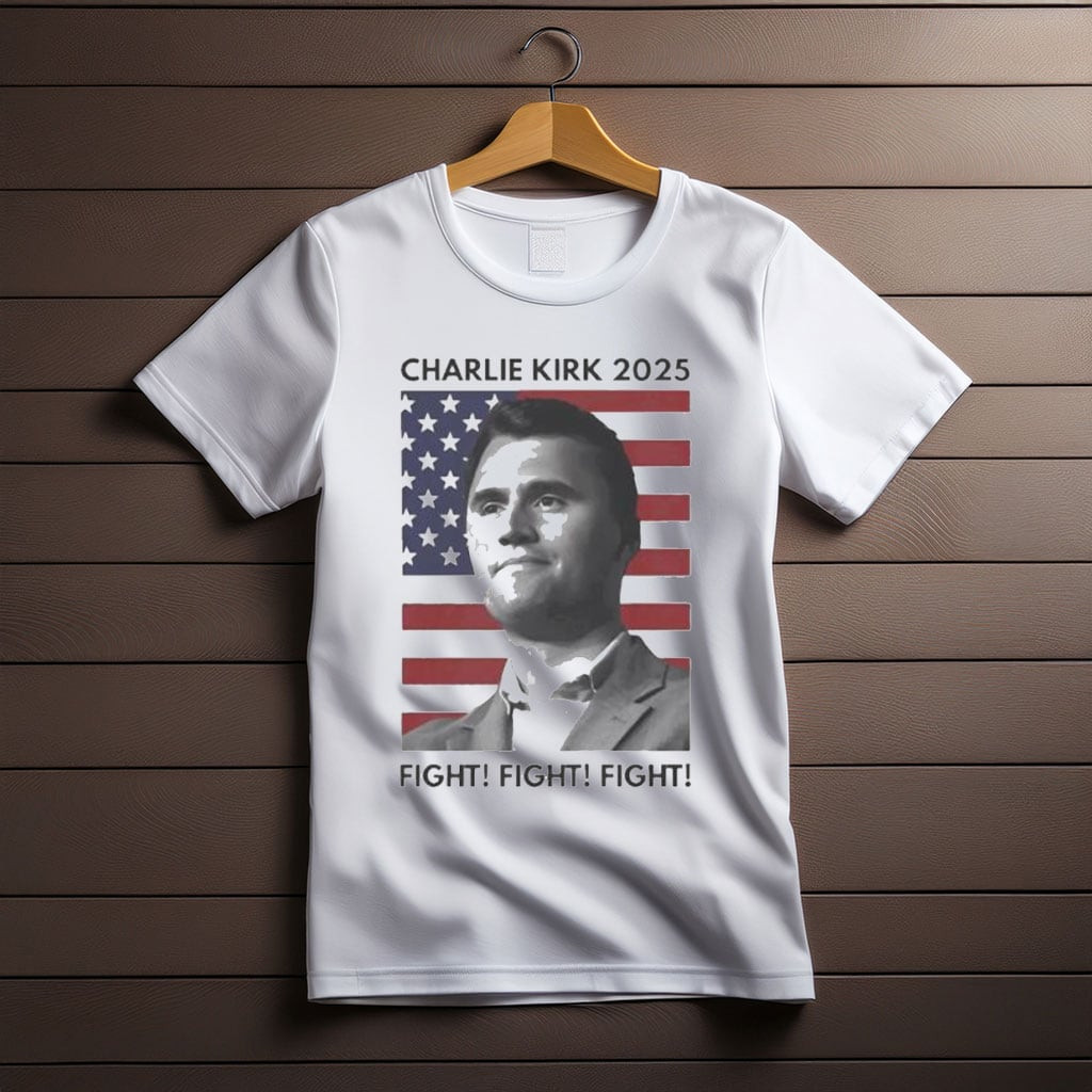 Charlie Kirk Shooters Shirt 2025 Fight Fight Fight T-Shirt Charlie Kirk Merch