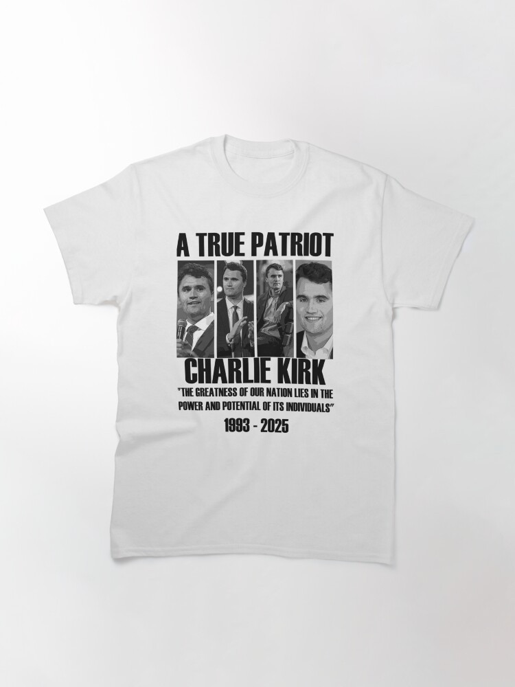 Charlie Kirk Shooters Shirt A True Patriot T-Shirt Charlie Kirk Merch Tribute Gifts