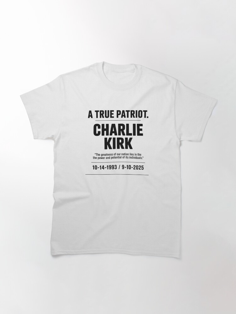Charlie Kirk Shooters Shirt A True Patriot T-Shirt RIP Charlie Kirk Merch
