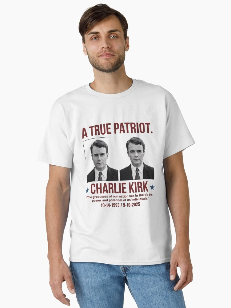 Charlie Kirk Shooters Shirt A True Patriot T-Shirt RIP Charlie Kirk Merch