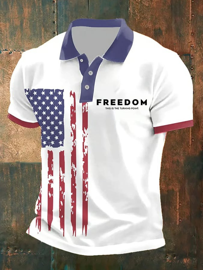 Charlie Kirk Short-Sleeved Hot Print Polo Shirt Best Gift For America Supporters