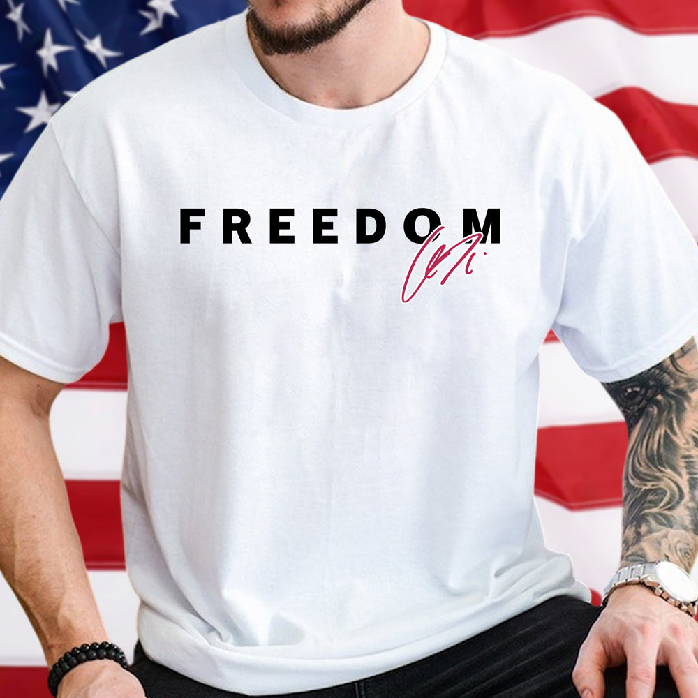Charlie Kirk Signature Freedom Bright Shirt Remember Charlie Kirk Gifts Gift for Free Speech Supporters