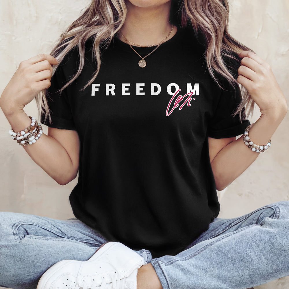 Charlie Kirk Signature Freedom Dark Shirt Remember Charlie Kirk Gifts Gift for Charlie Kirk Supporters