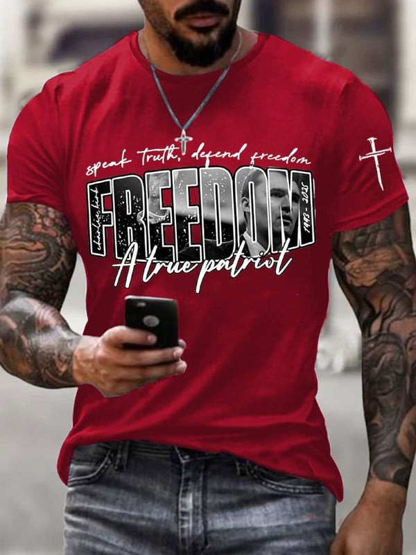 Charlie Kirk Speak Truth Defend Freedom T-Shirt Best Gift For America Supporters