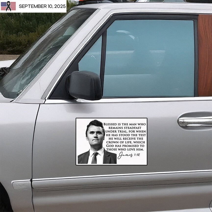 Charlie Kirk Stickers Biblical Verse A True Patriot Decal Charlie Kirk Merchandise