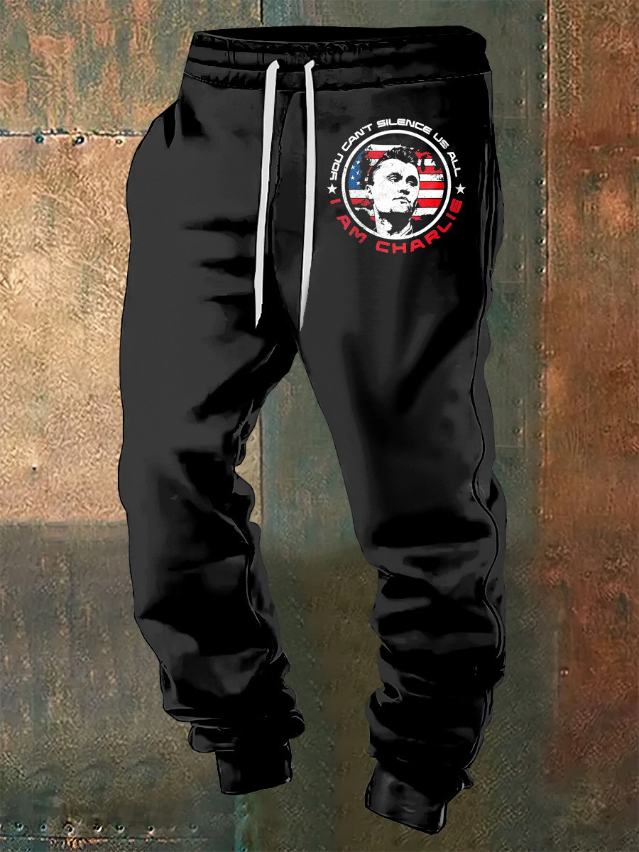 Charlie Kirk Sweatpants I Am Charlie Apparel Merch For Conservatives