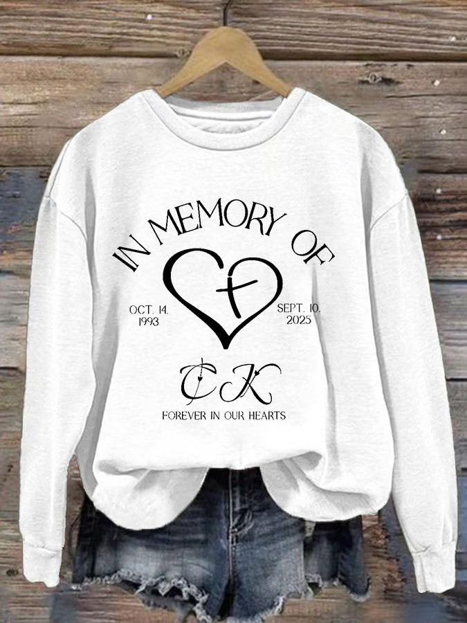 Charlie Kirk Sweatshirt In Memory Of Charlie Kirk Sweatshirt Patriotic Gifts For Sister