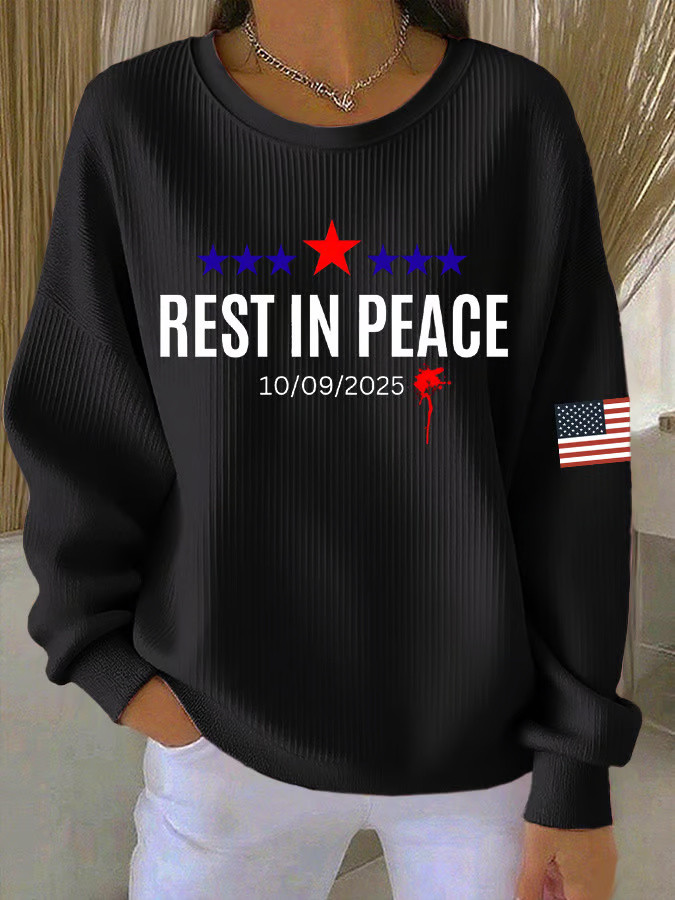Charlie Kirk Sweatshirt Rest In Peace Sweatshirt Charlie Kirk Shooters Merch