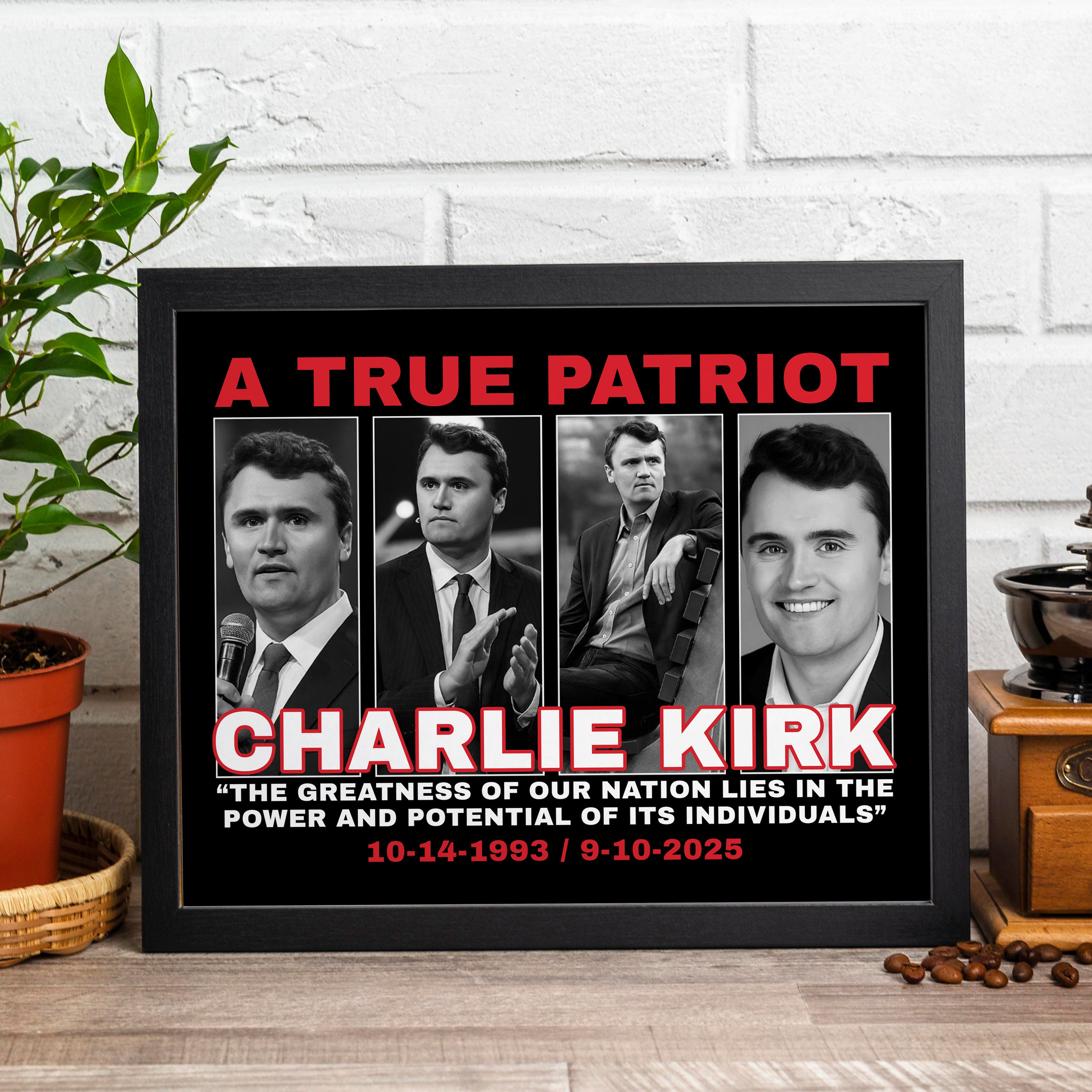 Charlie Kirk The Greatness Of Our Nation Poster A True Patriot Charlie Kirk 47 Merch