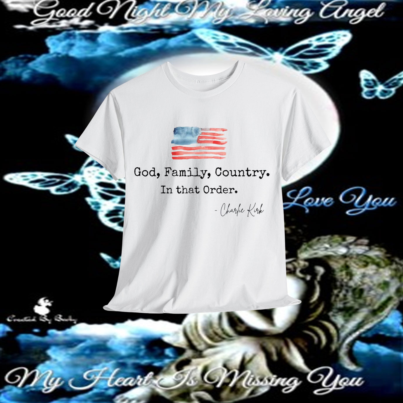 Charlie Kirk The Soul Of America Is A Burning Light - Never Let It Go Out Unisex Shirt