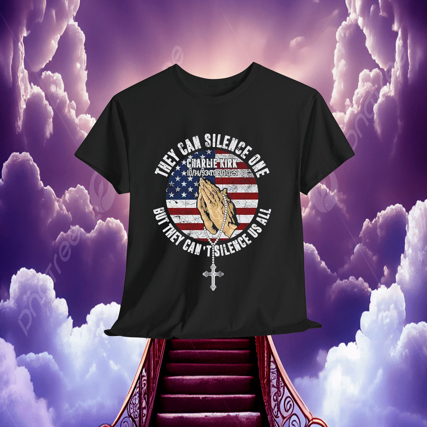 Charlie Kirk They Can Silence One But They Can't Tisilence Us All Shirt