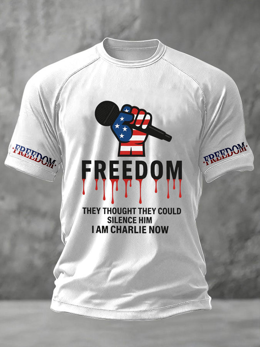 Charlie Kirk They Thought They Could Silence Him T-Shirt Charlie Kirk Freedom TPUSA Shirt