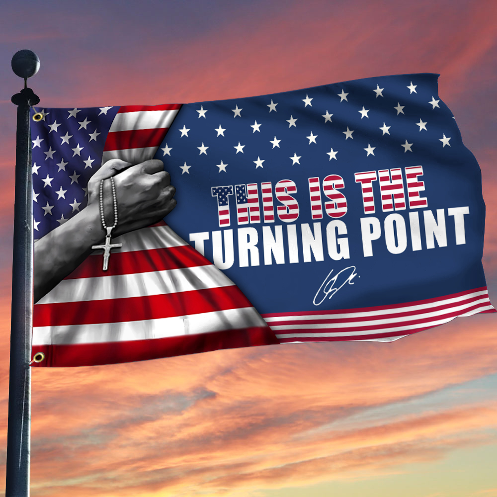 Charlie Kirk This Is The Turning Point Flag TurningPoint TPUSA Merch RIP Charlie Kirk Gifts